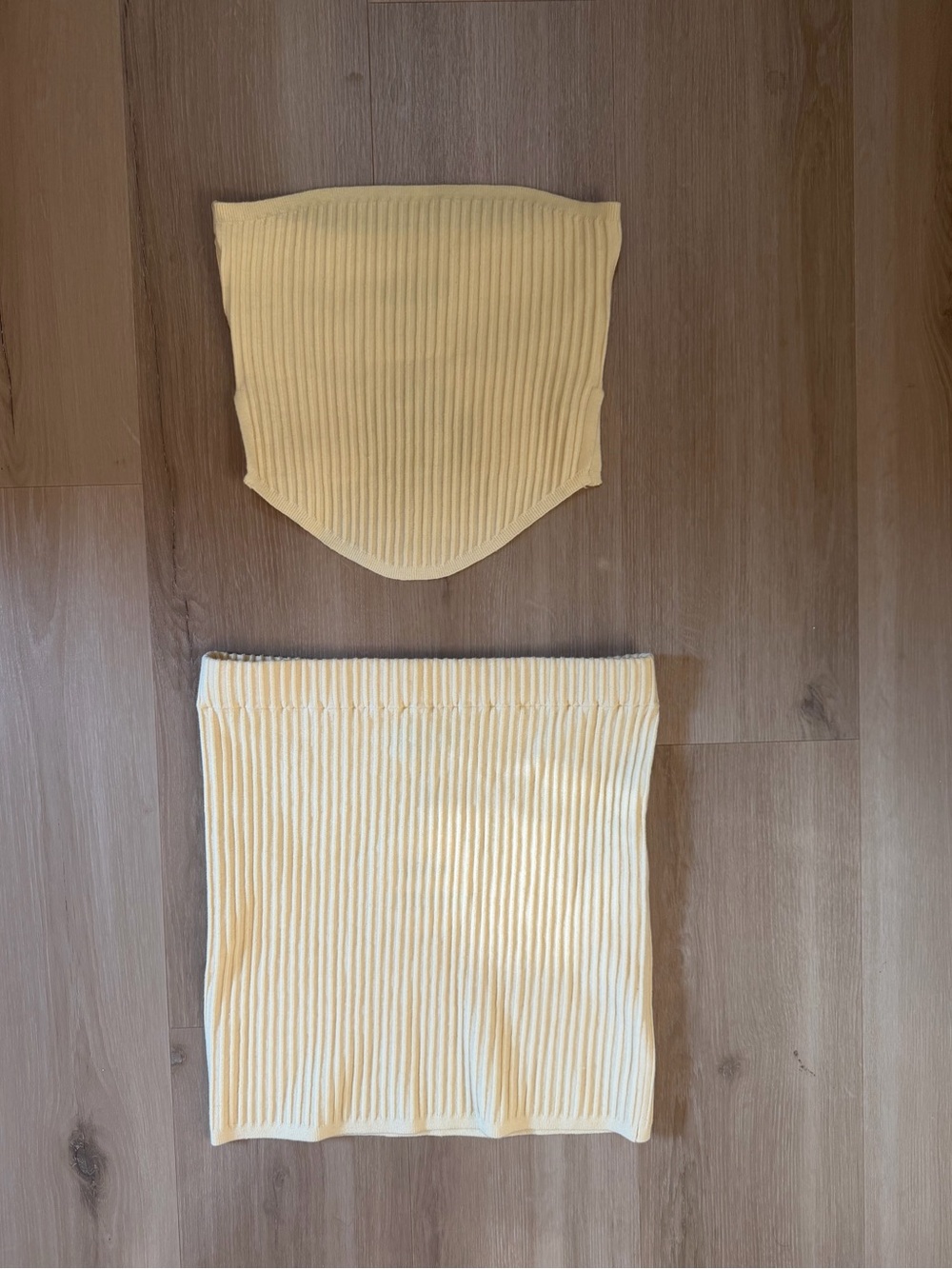 Babyboo Ribbed Skirt Set in yellow - Women - Picture 6 of 7